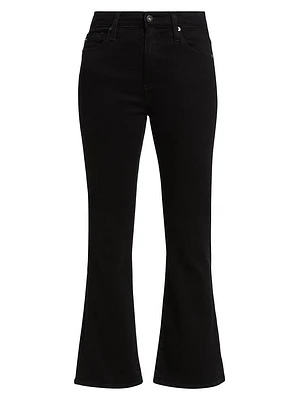 Farrah Mid-Rise Stretch Cropped Boot-Cut Jeans