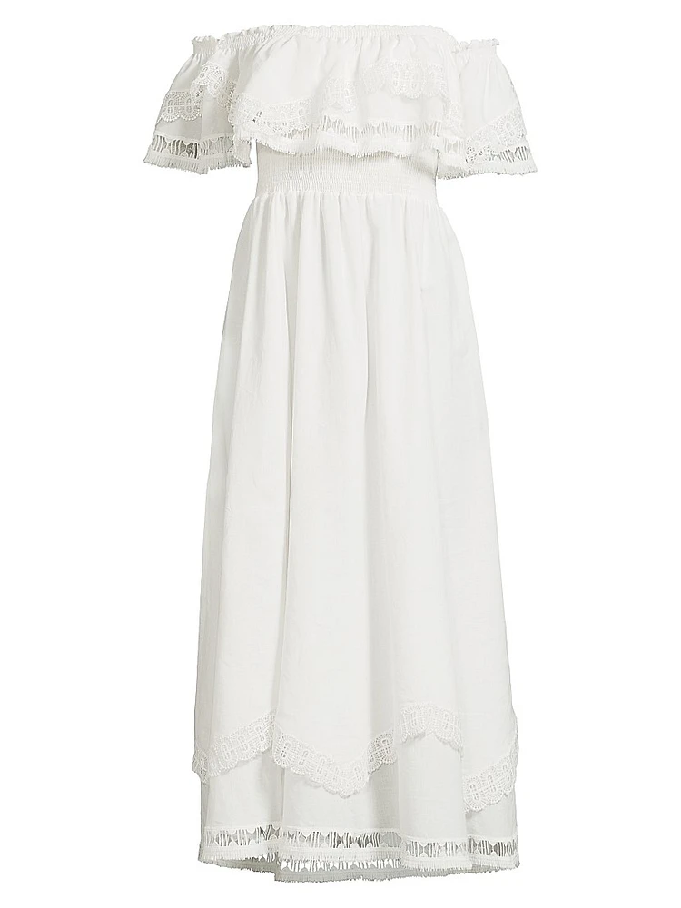 Wyatt Off-The-Shoulder Midi-Dress
