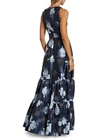 Rori Floral Fit-&-Flare Gown