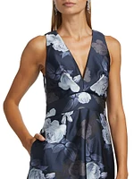 Rori Floral Fit-&-Flare Gown