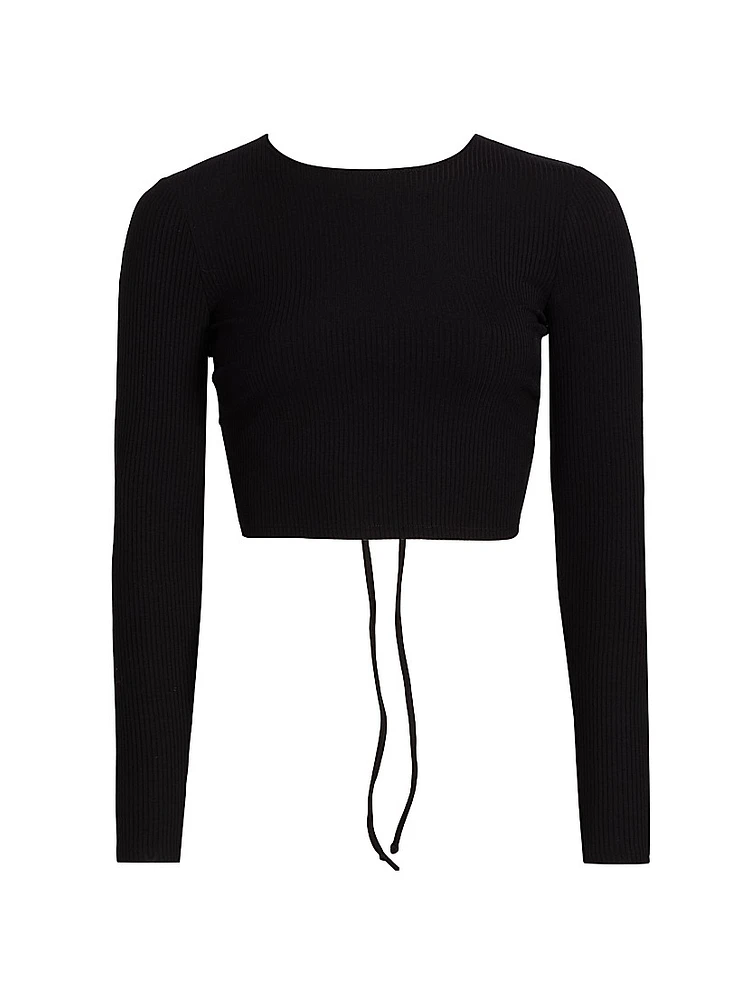 Casey Open-Back Crop Top