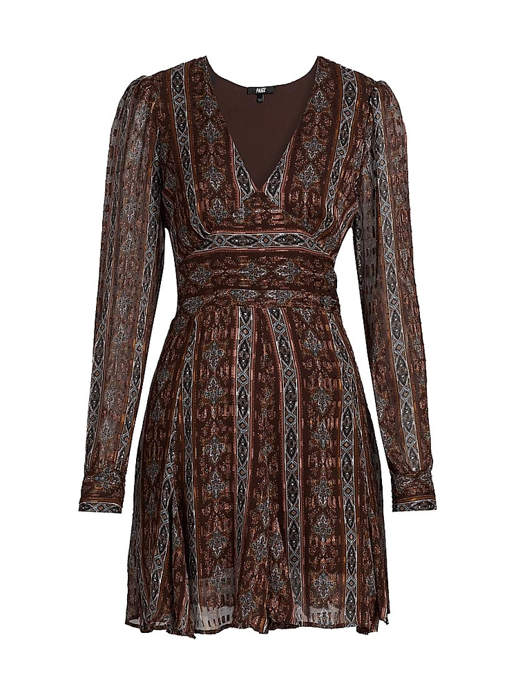 Bucatini Silk-Blend Minidress