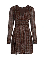 Bucatini Silk-Blend Minidress