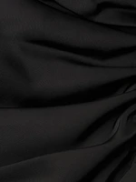 Stretch Satin Midi Cocktail Dress