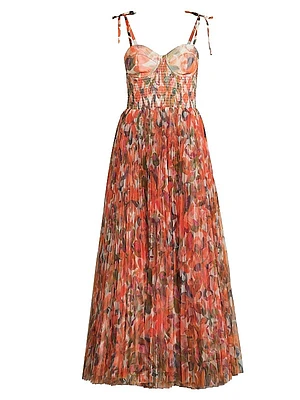 Brianna Shoulder Tie Maxi Dress