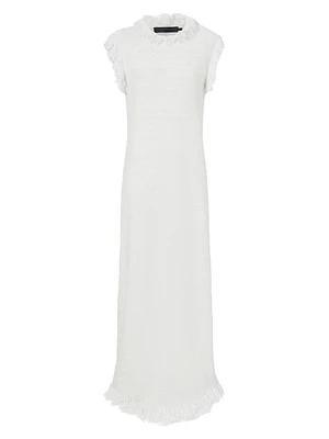 Toni Textured Knit Sleeveless Maxi Dress