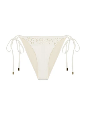 Memoir Embroidered String Bikini Bottom