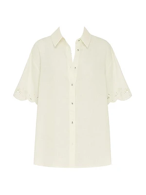 Memoir Linen Cover-Up Shirt