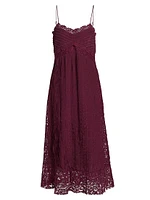 Lace Sleeveless Midi-Dress