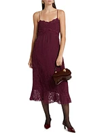 Lace Sleeveless Midi-Dress