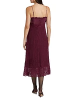 Lace Sleeveless Midi-Dress