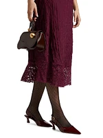 Lace Sleeveless Midi-Dress