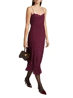 Lace Sleeveless Midi-Dress