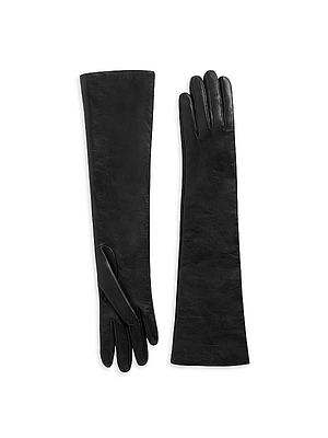 Long Leather Gloves