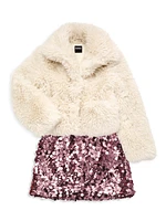 Girl's Tia Sequined Miniskirt