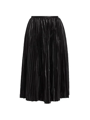 Rosalyn Faux Leather Midi-Skirt