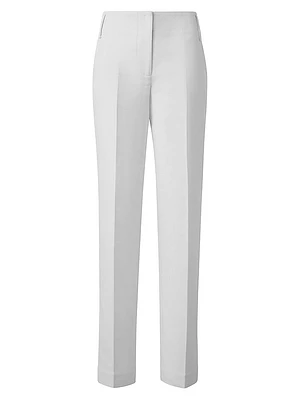 Marlin Cotton-Blend Straight-Leg Pants