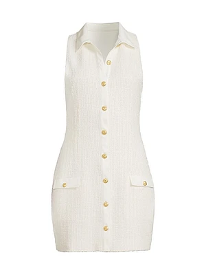Eleanor Tweed Sleeveless Minidress