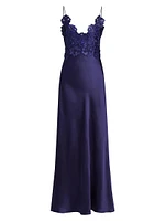 Luella Floral Lace Appliqué Gown