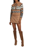 Carter Intarsia Merino-Wool Half-Zip Sweater