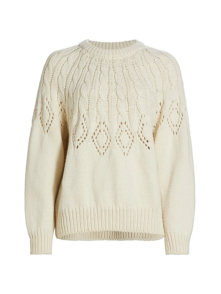 Montie Merino Wool Crewneck Sweater