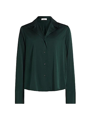 Kass Stretch-Silk Shirt