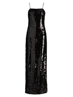 Lana Sequined Sleeveless Slip Gown