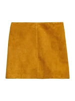 Suede Miniskirt