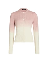 Faded Ombré Slim-Fit Cardigan