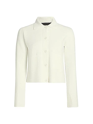 Patch Pocket Wool-Cotton Jacket
