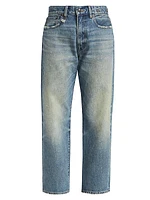 Boyfriend High-Rise Crop Wide-Leg Jeans