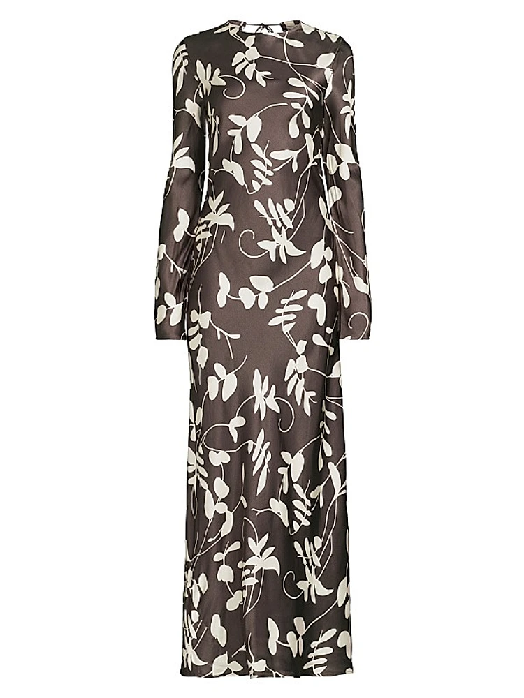 Faroe Silhouetted Floral Maxi Dress