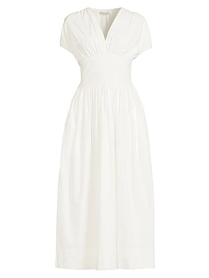 Auve Cotton Midi-Dress