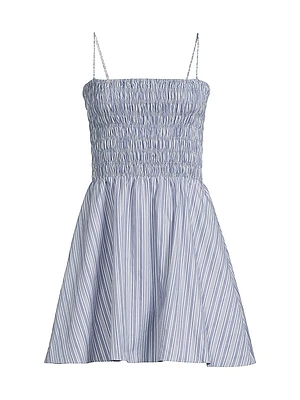 Union Striped Cotton Minidress