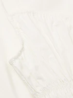 Aya Smocked Cover-Up Midi-Dress