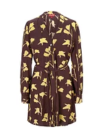 Babs Flora Tie-Waist Shirtdress