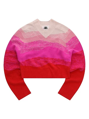 Horizon Texture Colorblocked Cashmere Sweater