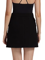 Mei Boiled Wool Miniskirt