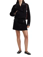 Mei Boiled Wool Miniskirt