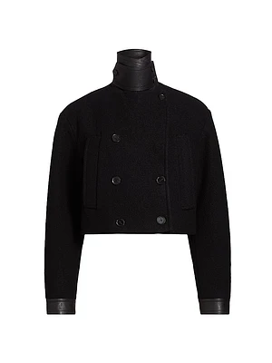 Reyes Boiled Wool Jersey Jacket