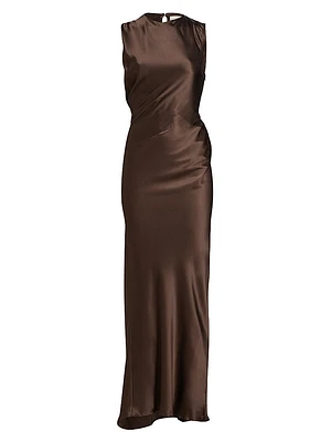 Anwen Silk Sleeveless Maxi Dress