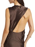 Anwen Silk Sleeveless Maxi Dress