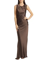 Anwen Silk Sleeveless Maxi Dress