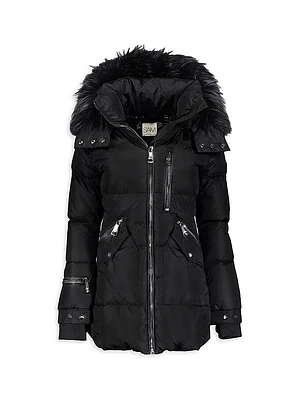 Little Girl's & Faux Fur Cruiser Jacket