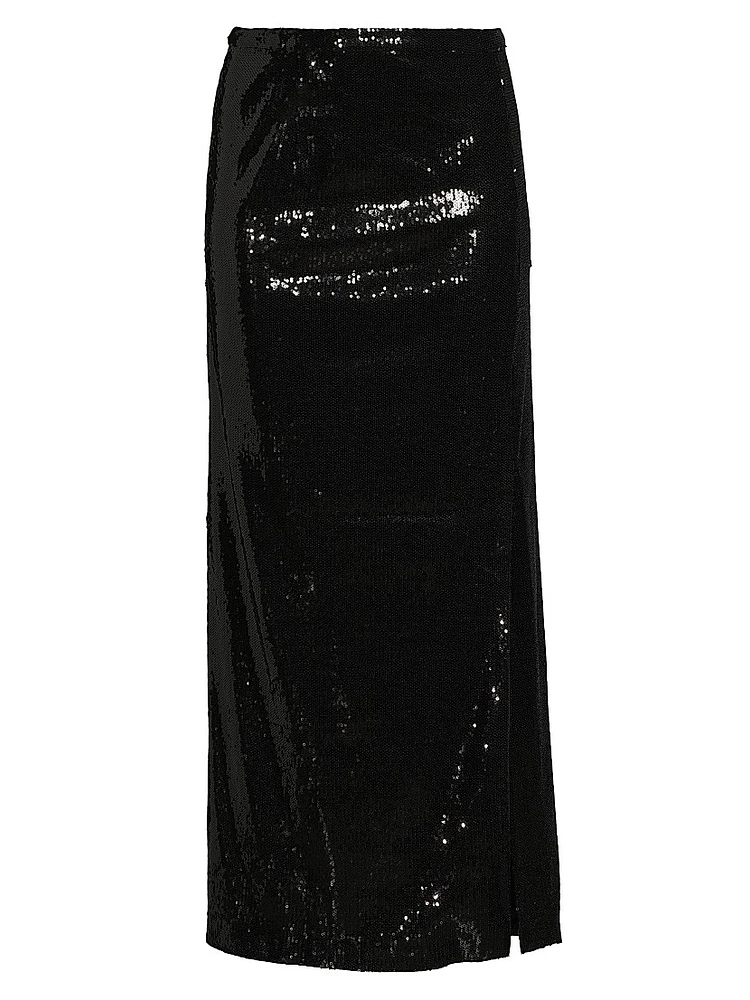 Sequined Maxi Skirt