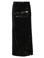 Sequined Maxi Skirt