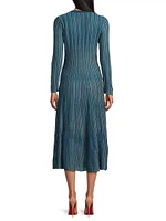 Knit Fit & Flare Midi-Dress
