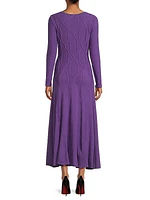 Geometric Knit Maxi Dress