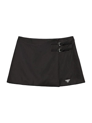 Re-Nylon Wraparound Miniskirt