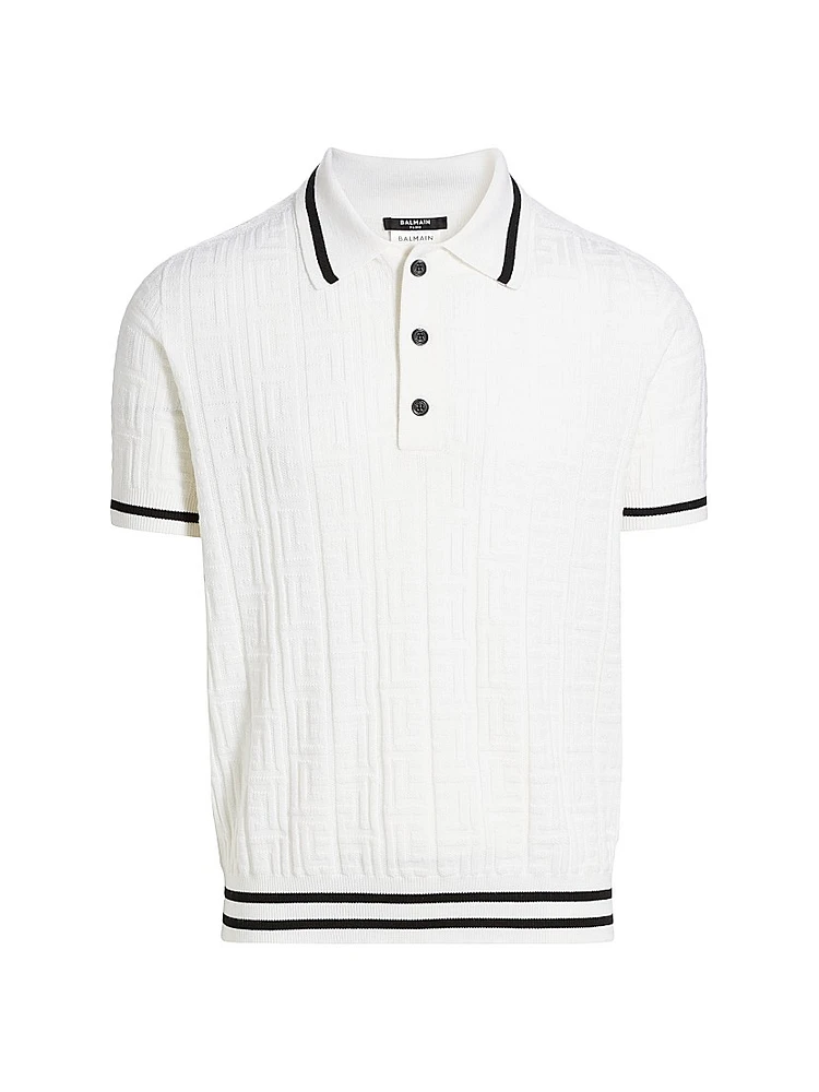 Monogram Wool Polo Shirt